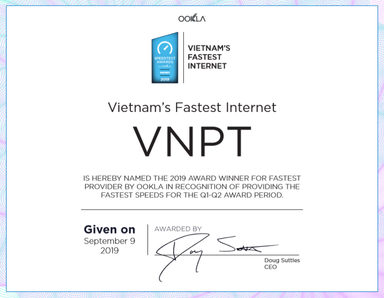 VNPT là nhà mạng có tốc độ Internet số 1 Việt Nam 