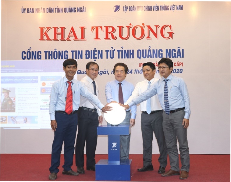 VNPT phối hợp với UBND tỉnh Quảng Ngãi khai trương Cổng thông tin điện tử