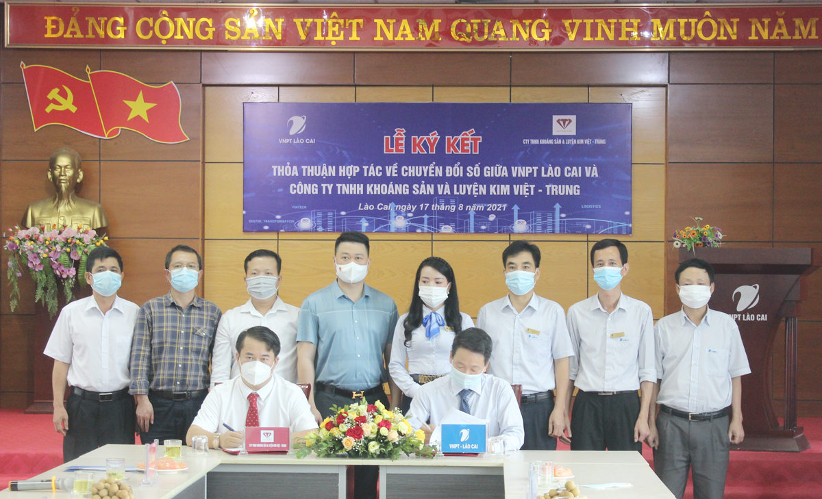 VNPT signs a cooperation contract with Vietnam – China Minerals and Metallurgy Ltd.