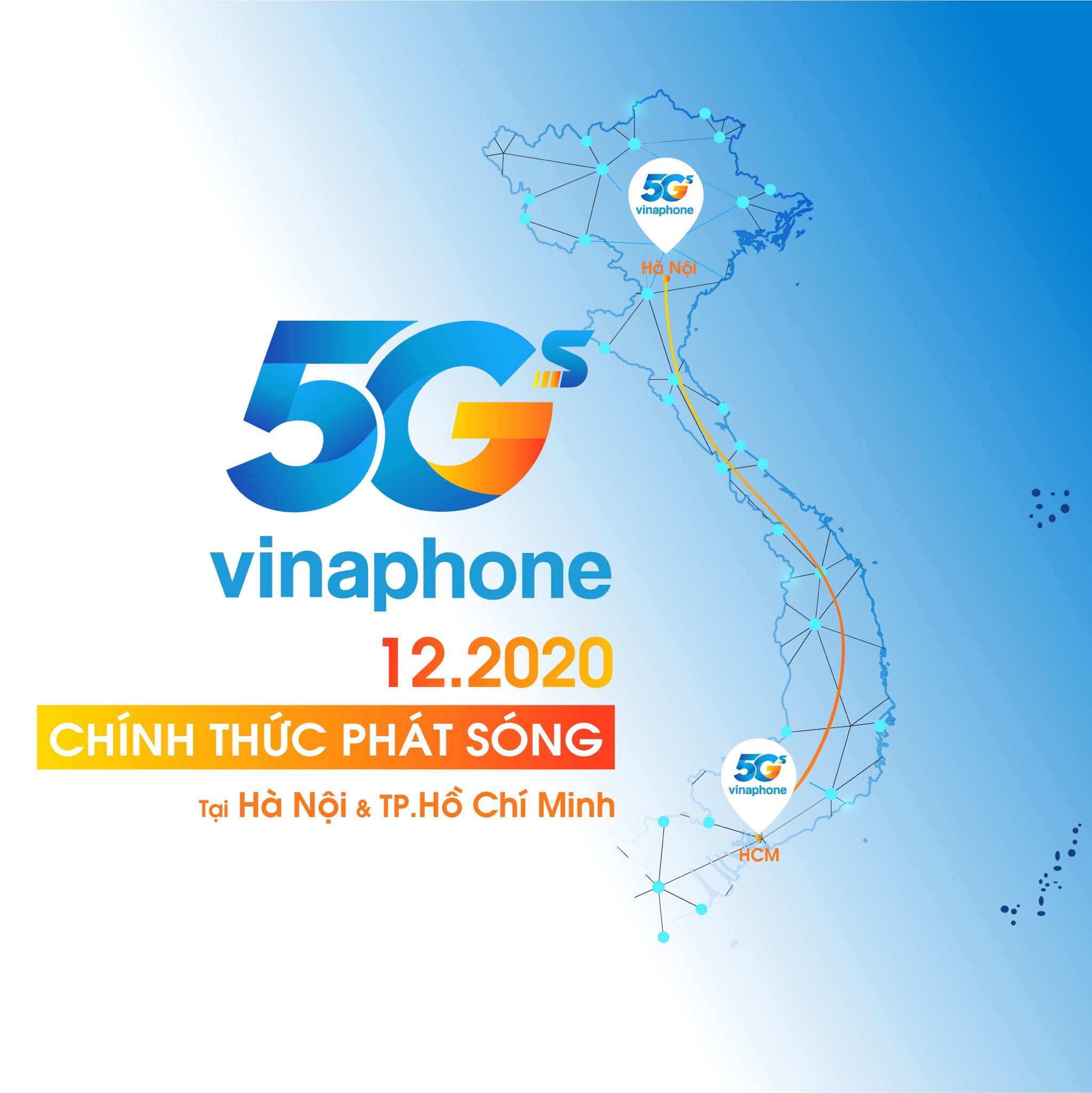 Chính thức phát sóng VinaPhone 5G tại Hà Nội và TP Hồ Chí Minh vào tháng 12/2020