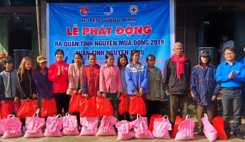 Huyện Quảng Ninh: Ra quân chiến dịch Tình nguyện mùa đông và xuân tình nguyện