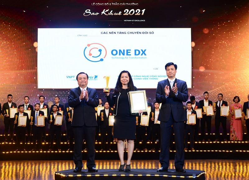 Nền tảng chuyển đổi số doanh nghiệp ONE DX của VNPT Technology nhận giải Sao Khuê 2021