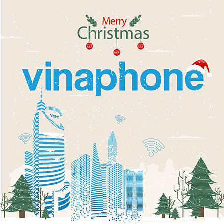 Logo VinaPhone giáng sinh