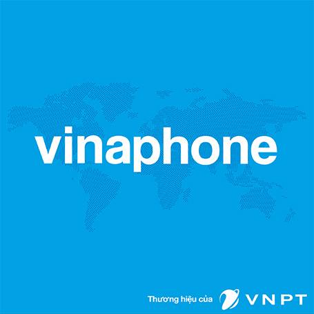 Logo VinaPhone nền xanh
