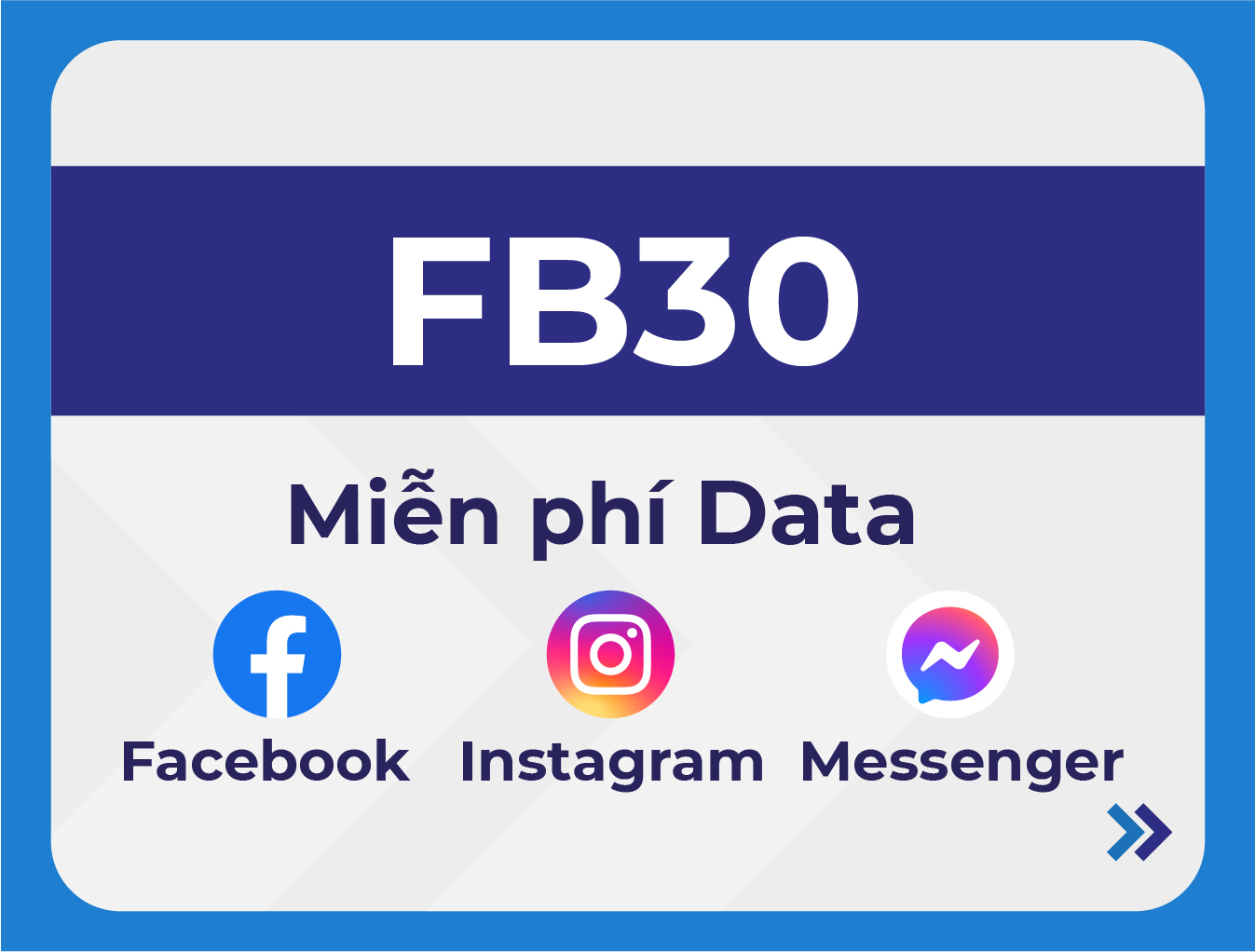 Lướt Facebook không giới hạn Data với gói Data FB của VinaPhone
