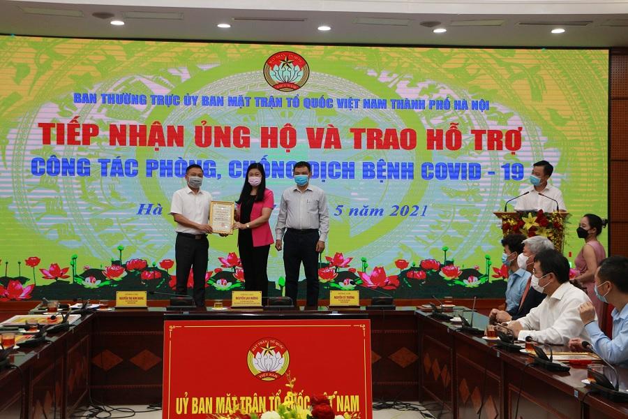 VNPT địa bàn Hà Nội ủng hộ 100 triệu đồng cho quỹ phòng chống Covid-19 của thành phố