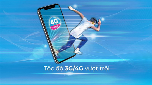 tốc độ 3G 4G vượt trội của vinaphone