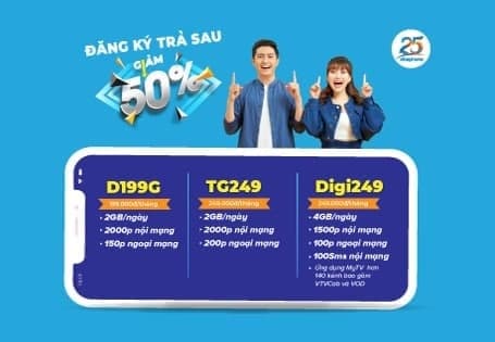 Đăng ký trả sau - Giảm 50%