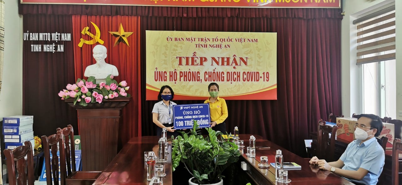 VNPT NGHỆ AN ỦNG HỘ 100 TRIỆU ĐỒNG & CHUNG TAY PHÒNG CHỐNG DỊCH COVID -19