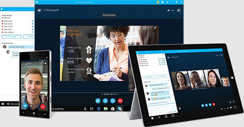 Ứng dụng họp hội nghị trực tuyến với Skype Business