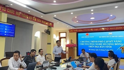 VNPT tham gia Chương trình phổ cập kỹ năng cho tổ công nghệ số cộng đồng trên địa bàn Hà Giang