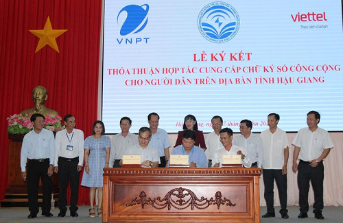 VNPT cung cấp chữ ký số công cộng cho người dân trên địa bàn tỉnh Hậu Giang